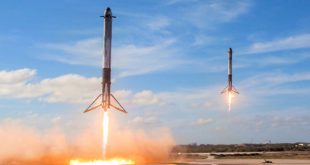 #видео дня: Посадка всех трех ступеней SpaceX Falcon Heavy