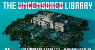 The Uncensored Library. Гигантская библиотека в Minecraft без цензуры, хранящая запрещенные журналистские материалы