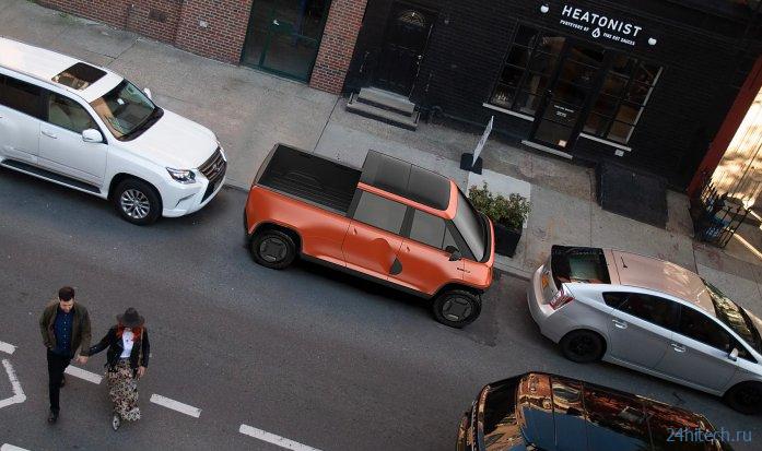 Стартап Telo Trucks разработал пикап размером с Mini Cooper SE