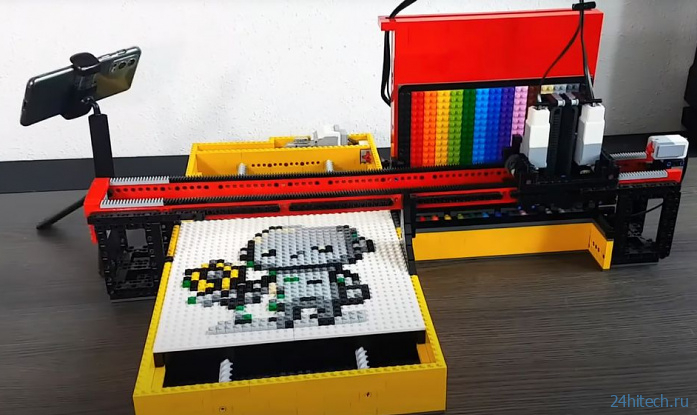Pixelbot 3000: «робопринтер», полностью сделанный из Lego